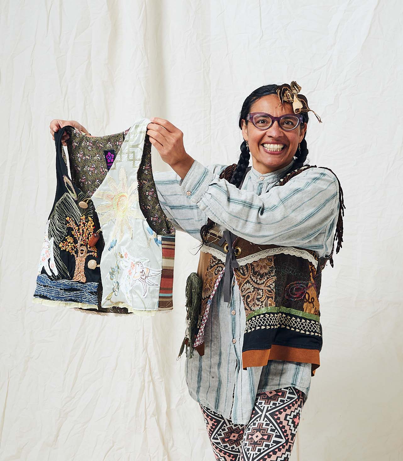 Orquidia shows her Protective Vests Orquidia shows her Protective Vests